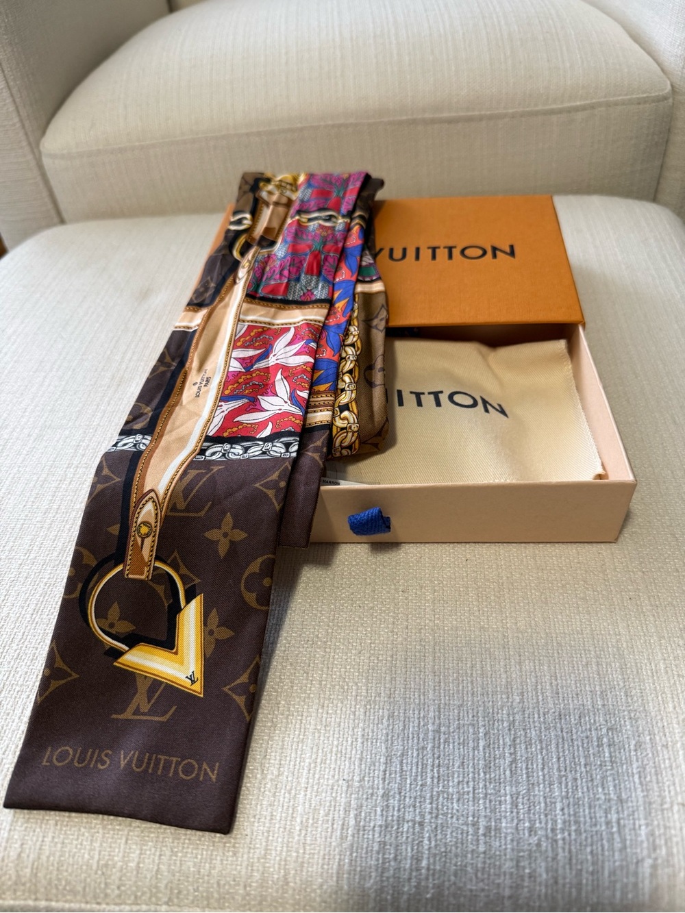 Louis Vuitton Monogram Confidential Garden Bandeau - Brown Silk
